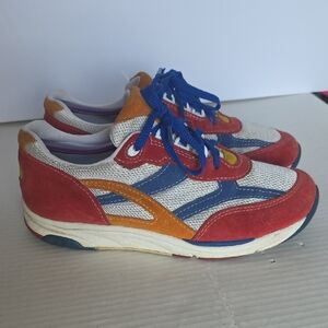 SAS Vibrant Red, Blue, & Orange Athletic Shoes With Tripad Comfort Retro Runner
